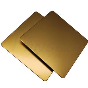 Wholesale SS 201 304 316 Bead Blasted Stainless Steel Sheet Titanium Gold Cold Rolled from china suppliers