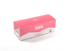 Wholesale Custom Logo Foldable Decorative Boxes Full Color Pink Paper Box For Zips from china suppliers