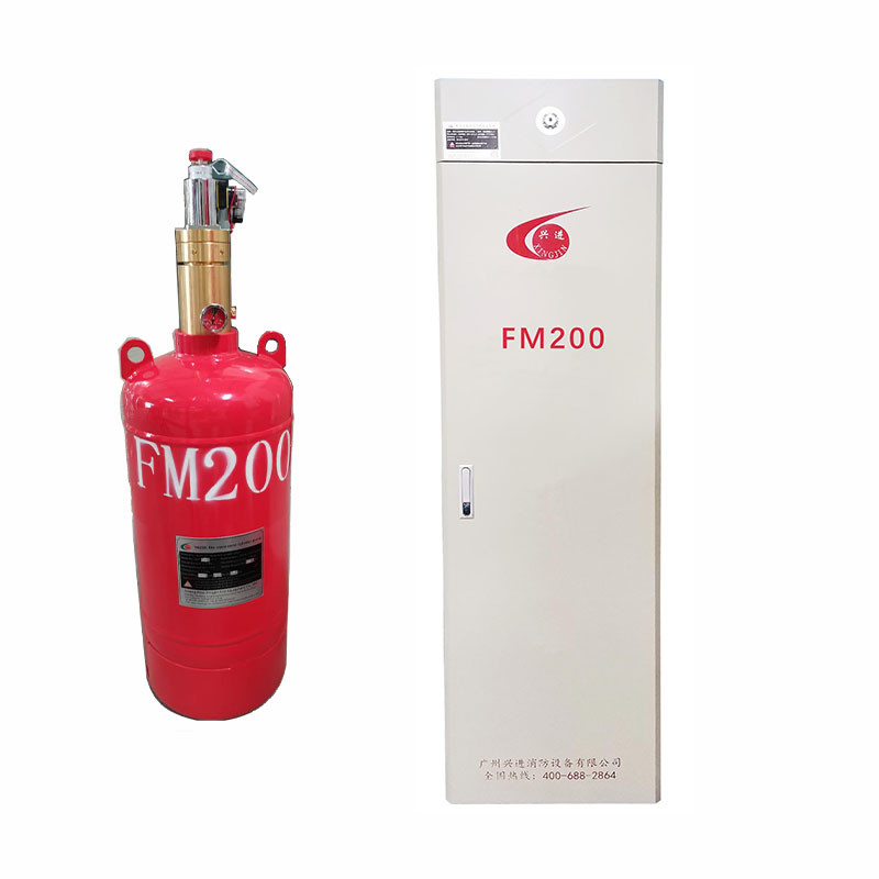 Effective Fire Suppression FM200 Cabinet System With And 0.95kg/L Max Filling Rate