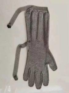 Wholesale Long sleeve Stainless steel CUT RESISTANT GLOVES ring mesh chain mail mesh auti-cutting safety gloves S M L XL XXL from china suppliers