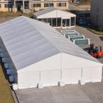 White Waterproof Industrial Aluminum Frame Tent For Storage Warehouse