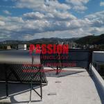 Solar Water Heater Vacuum Tube Solar Collector , Evacuated Tube Collector 2000L