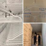 Galvanized Wire Metal Skirt Hangers , Laundry Factories Heavy Coat Hangers