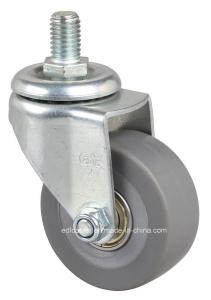 Wholesale Edl Mini 2&quot; 35kg Threaded Swivel TPE Caster 2632-56 for Heavy Machinery Without Brake from china suppliers