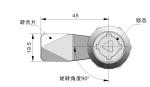 Die Cast Cabinet Cylindrical Door Lock Zinc Alloy With Dust Protect Cover