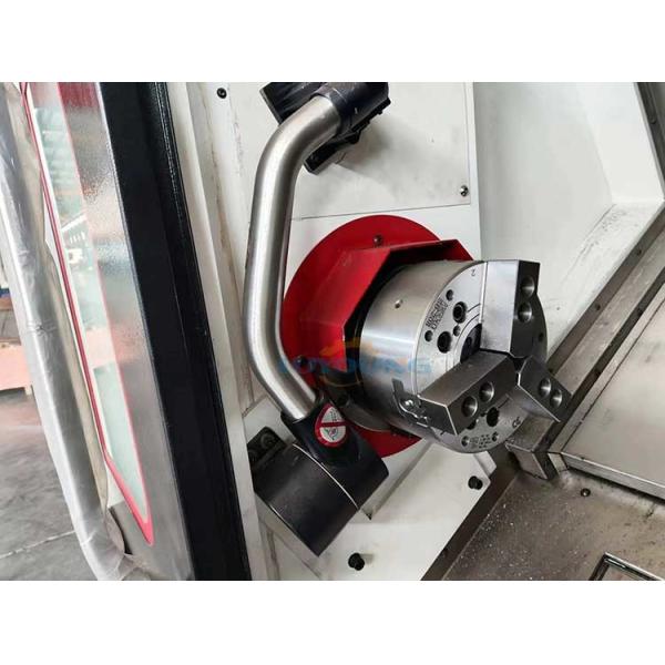 Cnc Lathe Slant Bed Machine TCK40 45 Inclined White And Black Gang Type 3500rpm