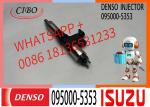 6pcs Denso Fuel Injector 095000-5353 8-97601156-4 Compatible With Isuzu Diesel