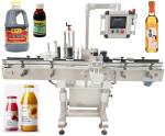 110V Tabletop Round Bottle Labeling Machine For Tin Can Essential Oil Bottles