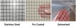 Stainless Welded Wire Mesh Panels 1/2'' Square Hole Shape , Solder Joints Strong