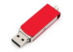 128g 3.0 Metal Flash Drive Keyring , Red Metal Usb Keychain With Laser Print