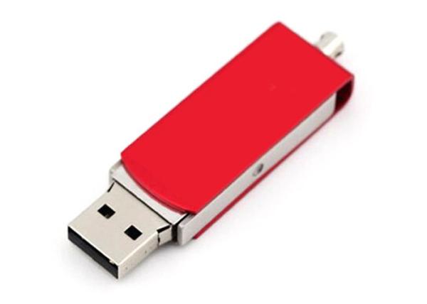 128g 3.0 Metal Flash Drive Keyring , Red Metal Usb Keychain With Laser Print