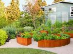 1000mm long Corten Steel Lawn Edging Rust Like Rusted Metal Garden Edging
