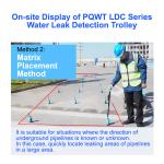 Underground Ultrasonic Water Pipe Leak Detector Trolley LDC 15M 9m
