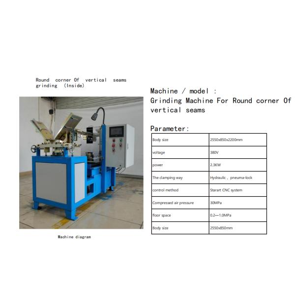 High-Speed Grinding Machine For Kitchen Sink Furniture And Precise Internal Vertical Seam Rounded Corner Processing