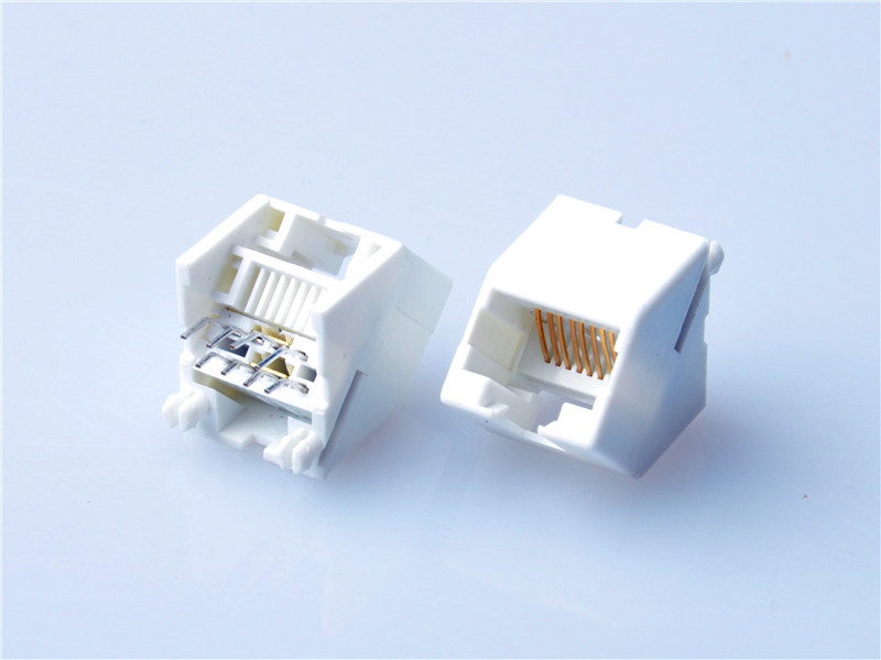 HULYN,RJ45 Modular Jack Connector, Through Hole Type, Top Entry,cat6 RJ45 Modular Jack