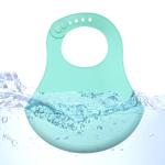 High quality soft food grade silicone material waterproof silicone baby bib