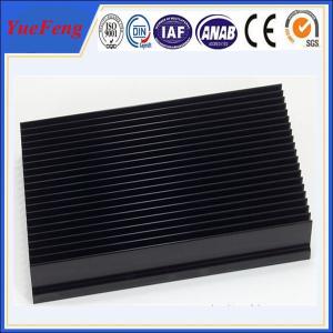 Wholesale aluminium 6063 t5 heat sink with punching, OEM aluminium black anodized heat sink from china suppliers