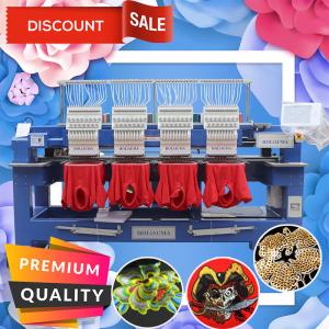 Wholesale Cheaper than swf 15 needle computer embroidery machine 1200 spm high speed 4 heads cap t-shirt flat embroidery machine from china suppliers