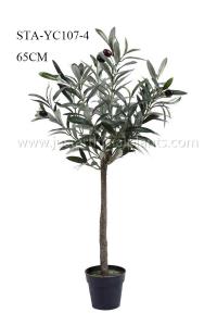 Wholesale Small Artificial Olive Tree Bonsai 65CM Plastic Potted Fake Olive Tree from china suppliers