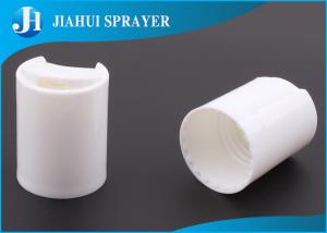 China White Smooth Standard Plastic Flip Top Caps , Shampoo Bottle Cap 24-415 PP Material on sale