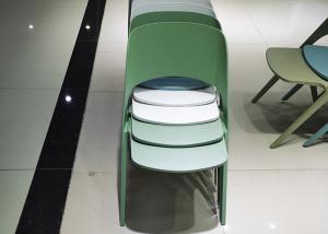 Wholesale 57cm 80cm Green Plastic Dining Chairs No Scratch Recycled Material from china suppliers