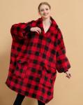 Custom Giant Pocket One Size Fits Ladies Oversized Hoodie Blanket All Printed