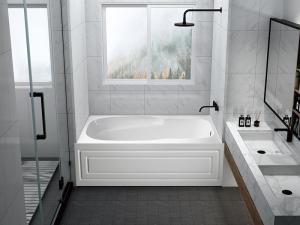 Wholesale Corner Tub Freestanding Bath With Skirt JND-AT1582 Alkali Free Sanitary Grade from china suppliers