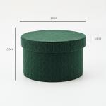 Paper Flower Rigid Boxes With Customized Velvet Round