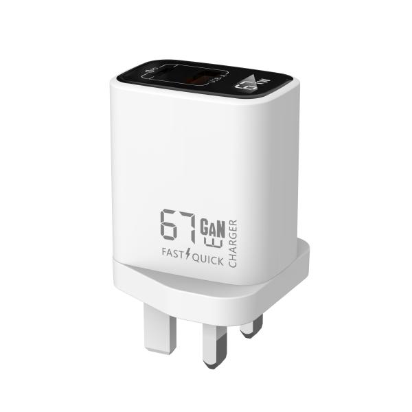 67W USB C Charger GaN Fast Charging Block Compatible with MacBook