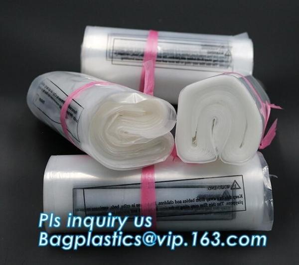 HDPE crystal clear standard flat heavy poly flat bags, Clear poly bag polypropyl