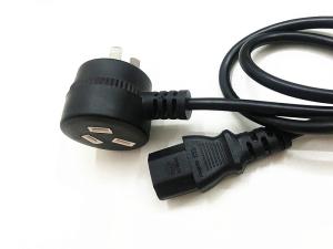 Wholesale Best 10A/16A 3pin black two side power cable 0.5m-10m copper power cord from china suppliers