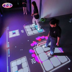 4000 Lumens Bright Mobile Interactive Floor Projection System For Wedding