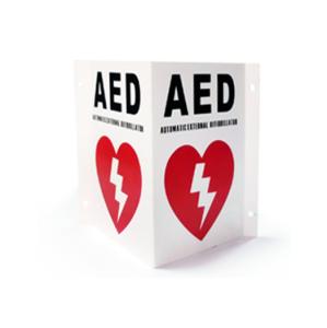 Wholesale AED Wall Sign First Aid Wall Cabinet 160*220*1mm For The Mark Of AED Defibrillator from china suppliers