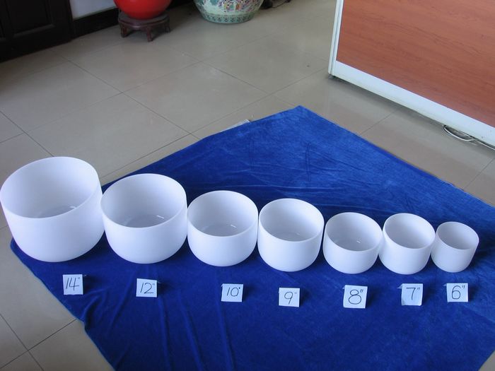 Good quality quartz singing bowl with mallet from 6 inch to 12 inch