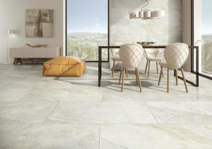Wholesale Custom Made Beige Marble Look Porcelain Tile Bathroom Scratch Resistant from china suppliers