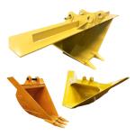 Durable V Ditch Bucket For Excavator , Excavator Trapezoidal Ditch Bucket