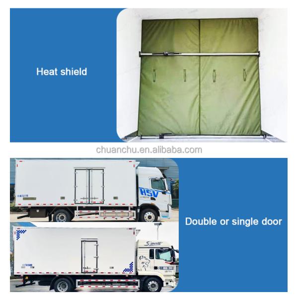 Gross Vehicle Weight ≤5T Fresh Flower Ice Block Cold Chain Car Dual Temperature Unit 4x2 Refrigerated Car Temperature Range -18