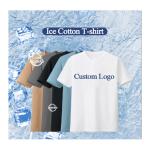 Cool Feeling Double Sided Ice Silk Cotton T-Shirt For Women Men 6xl 5xl Blank T