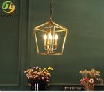 E14 Iron Hollow Candle Chandelier Light For Home / Hotel