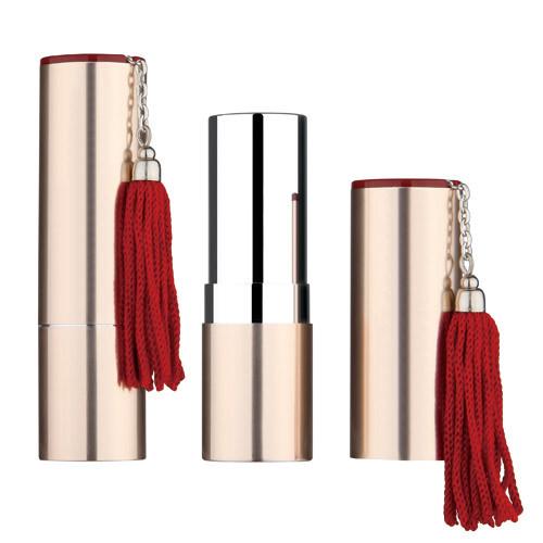 Round lipstick case, aluminium lipstick container,with top plate,,lipstick tube