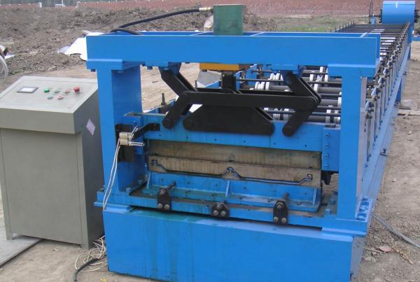 Two Layers Rib Wall Roof Panel Roll Forming Machine / Water Proof Color Steel