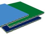 Indoor Aluminum Corrugated Composite Panel , Corrugated Aluminum Wall Panels