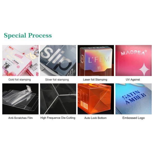 Transparent Plastic Box Packaging Folding PET PVC PP Clear Box Packaging Eco Friendly