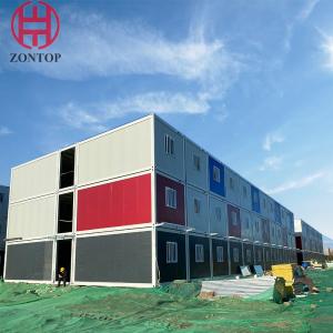 China Zontop Modern Flat Pack  Light Steel Structure Building Home Prefabricated Shed Modular Small Prefab  House on sale