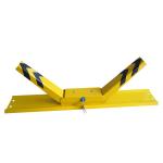Yellow And Black Powder Coated Steel Car Parking Space Lock