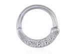Eternity Hoop 14K Gold Clicker Piercing OEM ODM for Nose Septum