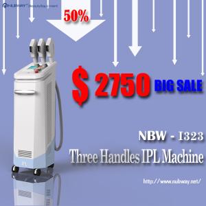 Wholesale Promotion three handles high power long working time IPL laser beauty hair removal machine from china suppliers
