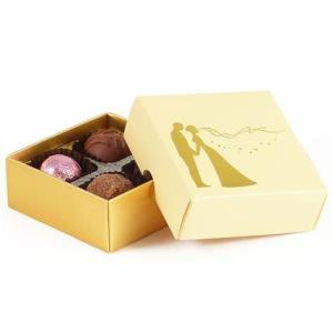 Wholesale China factory 4pcs chocolate paper color box Luxurious cardboard chocolate box from china suppliers