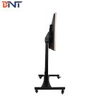 Horizontal Design Rolling TV Mount , Electric Lifting Floor Stand TV Mobile Cart