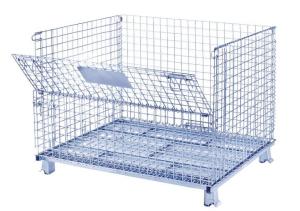 Wholesale 50x50 Wire Mesh Container Without Castors For Raw Material Storage from china suppliers